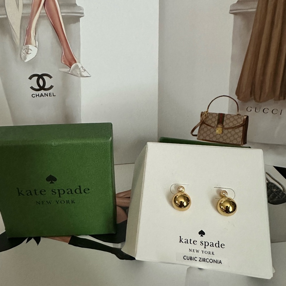 New Kate spade New York circle studs earrings
